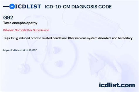 10 Encephalopathy Icd Codes For Accurate Diagnosis
