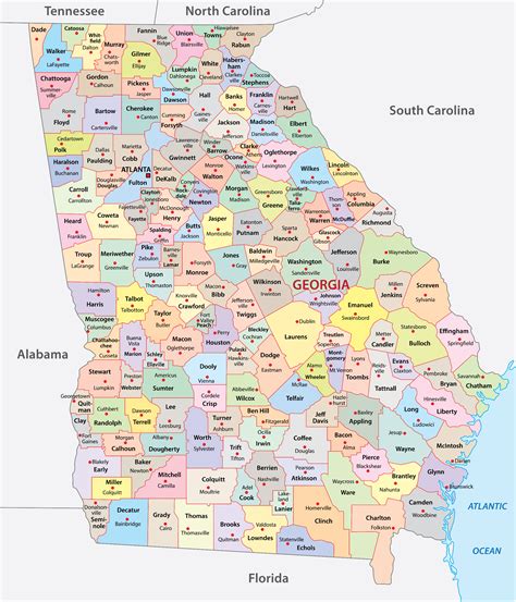 12 Georgia County Maps To Explore Easily