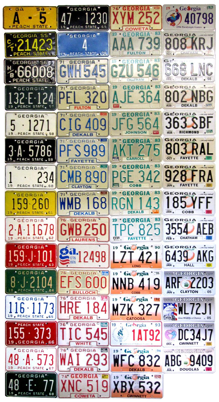 2011 Georgia Bmi1173 Huge Selection License Plates 2011 Georgia Bmi1173 Huge Selection License Plates