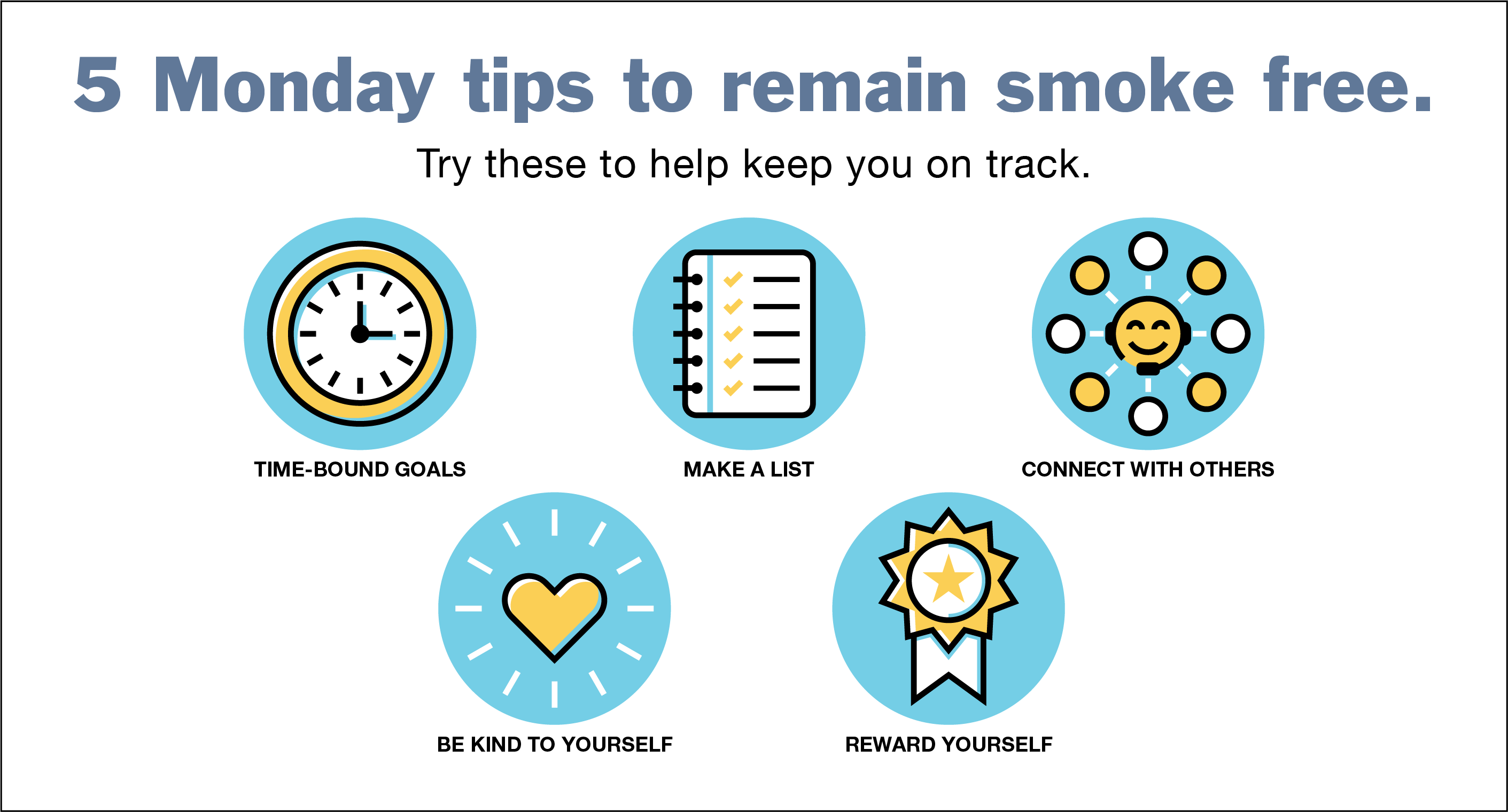 5 Tips To Make Smokefree Goals On Monday And Stick To Them The 5 Tips To Make Smokefree Goals On Monday And Stick To Them The