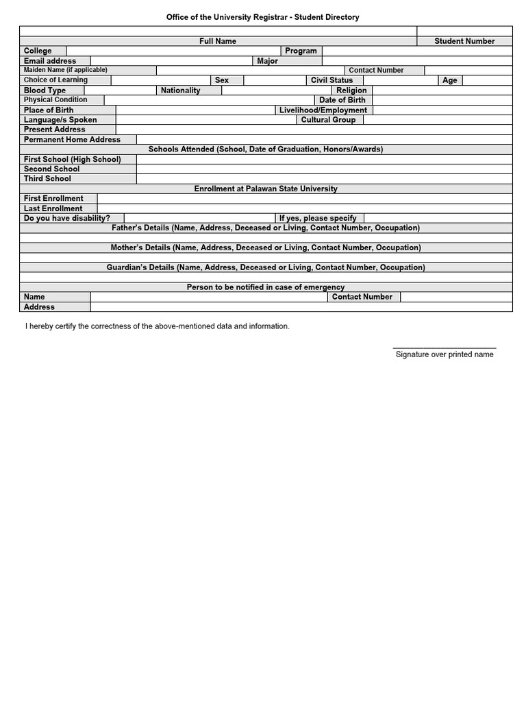 Aggie Student Directory