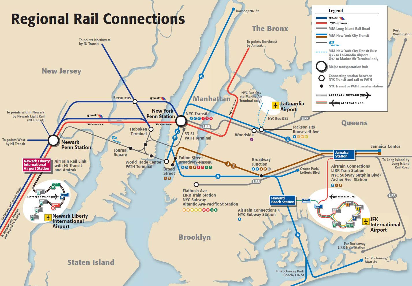 Airports New York City Map