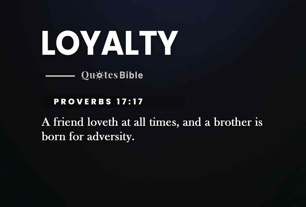 Bible Quotes Loyalty
