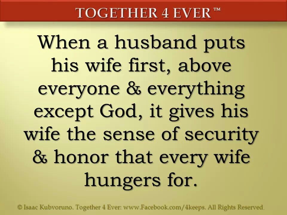 Bible Verse About Putting Your Spouse First