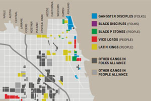 Chicago Gangs Map