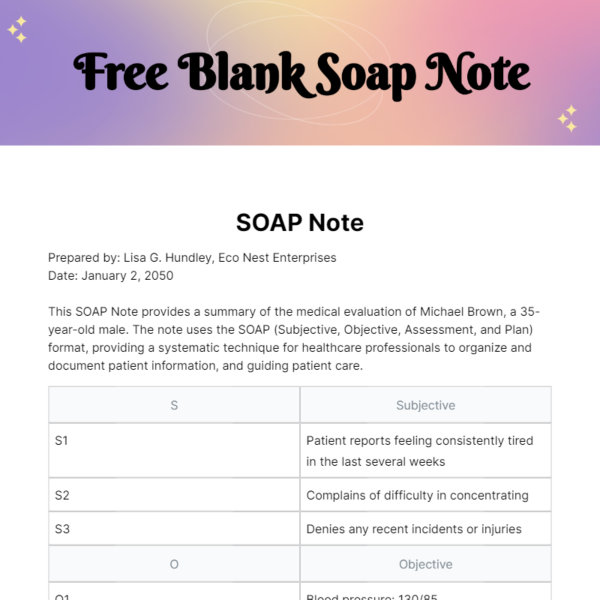 Emt Soap Note Template: Simplify Documentation