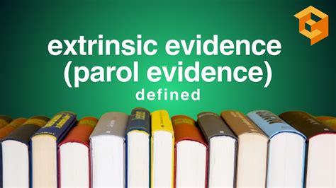 Extrinsic Evidence Definition