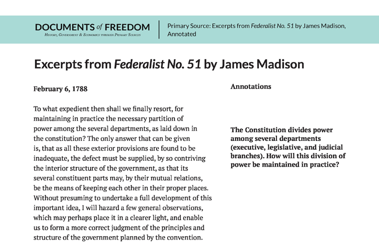 Federalist 51 Analysis