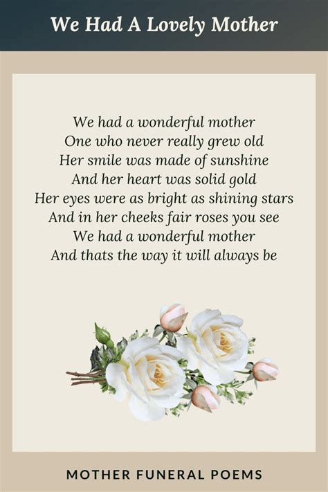 Funeral Verses For Mom