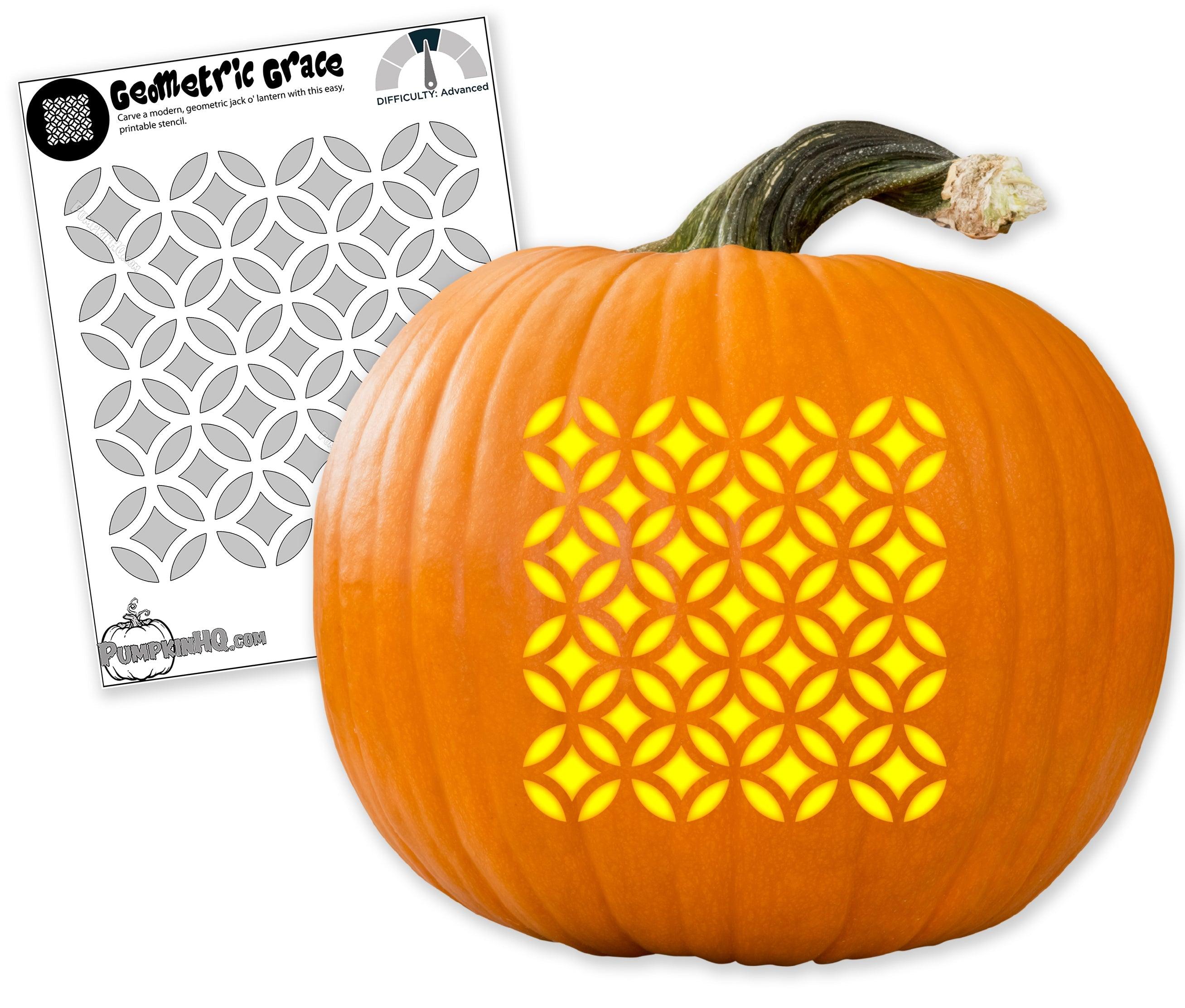 Geometric Pumpkin Carving