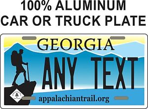 Georgia License Plate Personalized