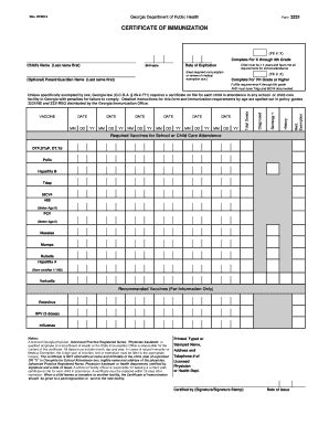 Georgia State Immunization Registry Georgia State Immunization Registry
