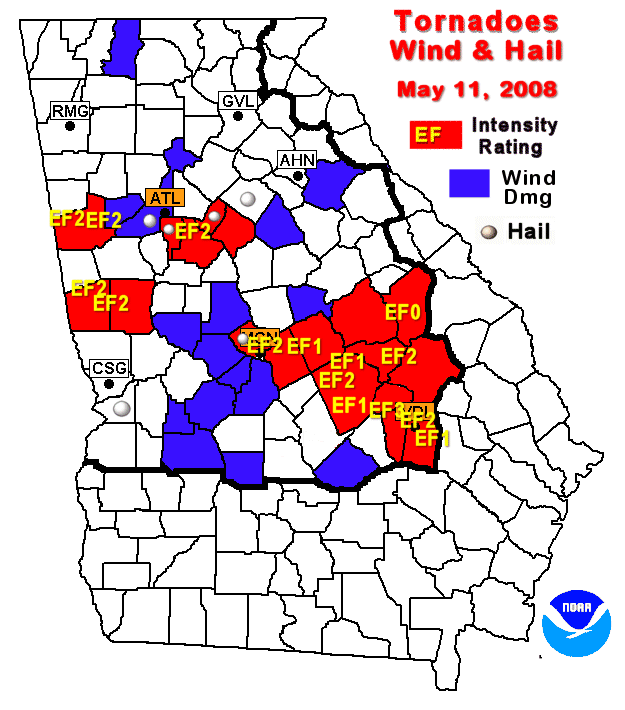 Georgia Tornado Map: Find Your Risk Zone Now
