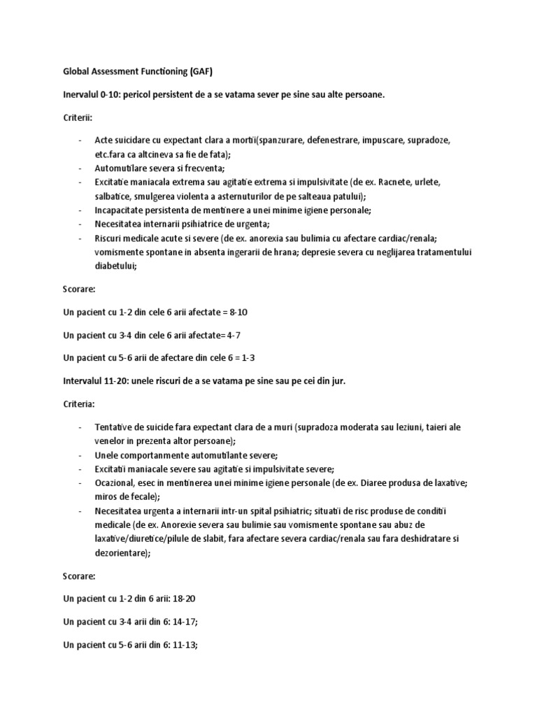 Global Assessment Of Functioning Pdf