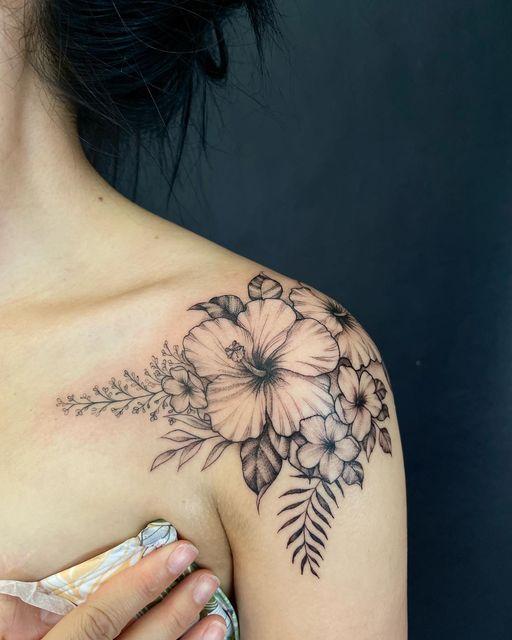 Hibiscus Flower Tattoo