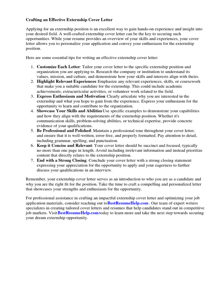 How To Write Judicial Externship Cover Letter? Expert Guide