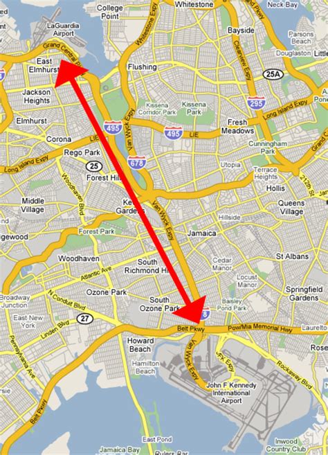 Jfk Vs Lga Map