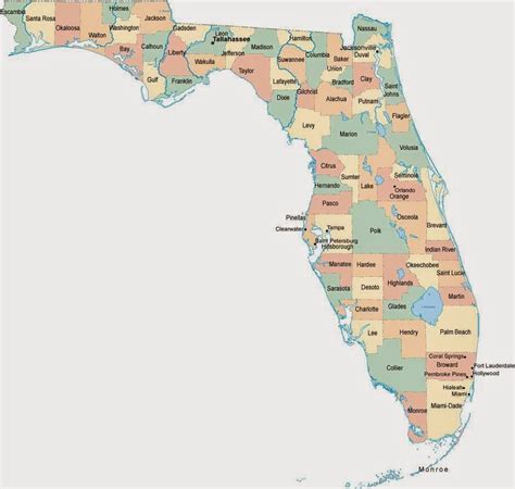 Map Of Florida Counties Select Your County Map Of Florida Florida Map Of Florida Counties Select Your County Map Of Florida Florida