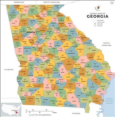 Maps Georgia Counties