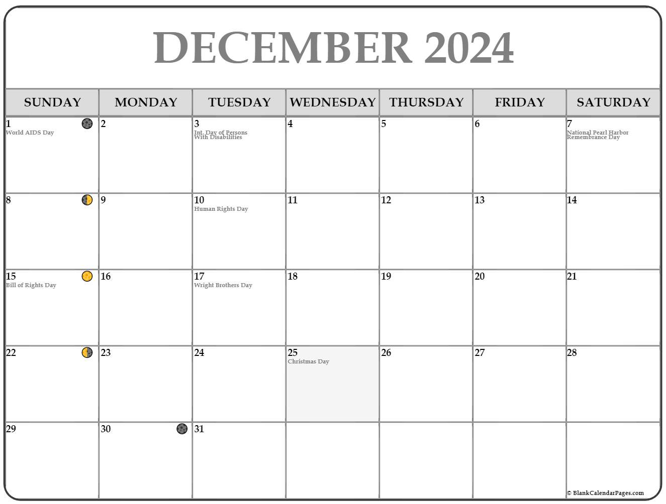 Moon Phases In December 2024