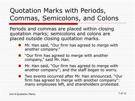 Period And Quote Marks