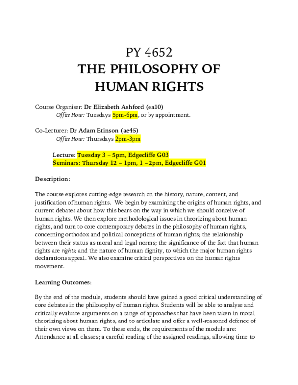 Philosophy Behind Human Rights Philosophy Behind Human Rights