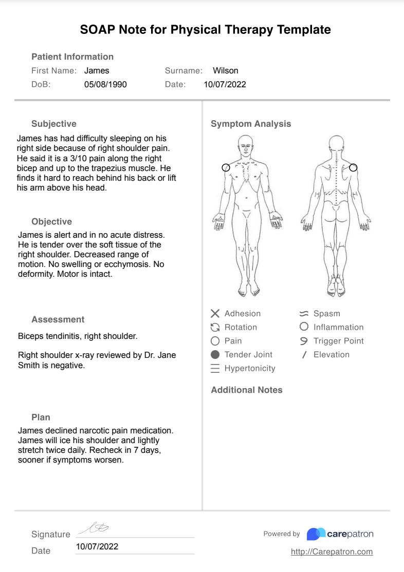 Pt Soap Note Template: Easy Documentation