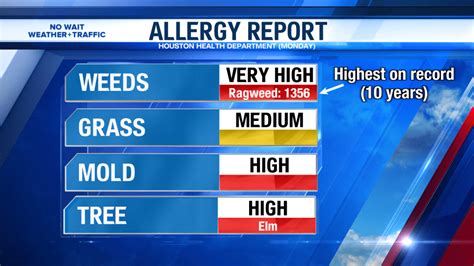 Ragweed Pollen Count Houston