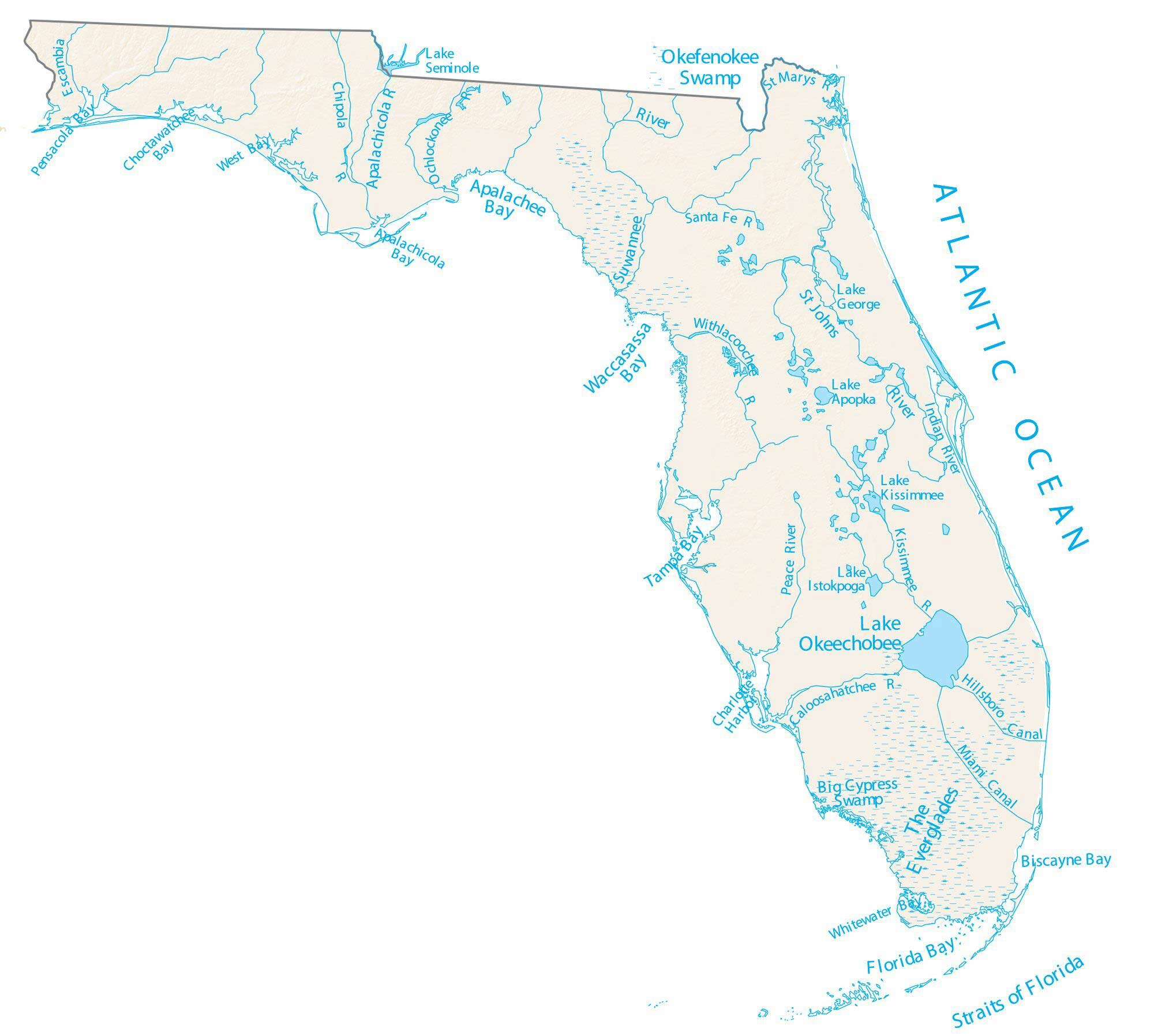 Rivers And Lakes In Florida Rivers And Lakes In Florida
