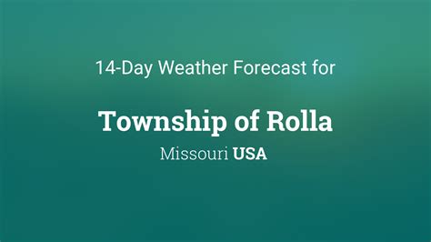 Rolla Weather Forecast: Plan Ahead With Accuracy