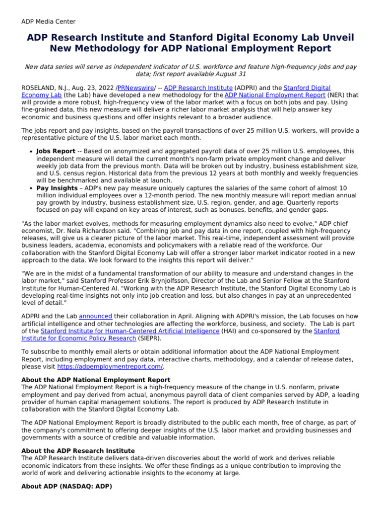 Stanford Digital Economy Lab