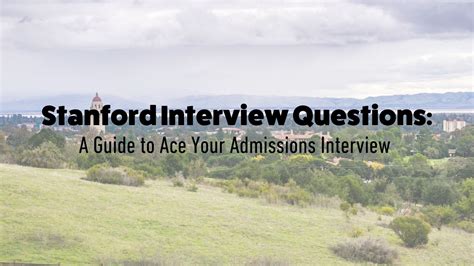 Stanford Interview Prep: Ace Any Location