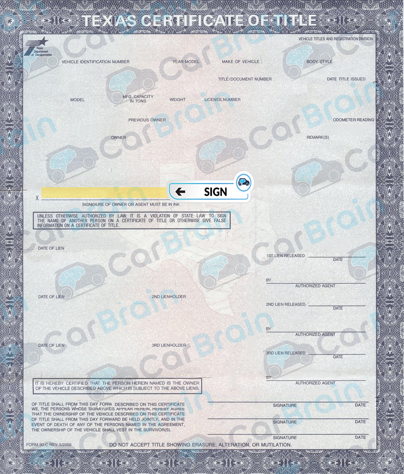 Texas Car Title Transfer Online
