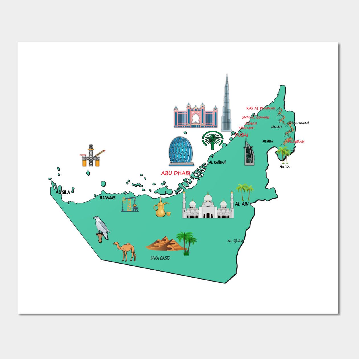 United States Map Landmarks United States Map Landmarks