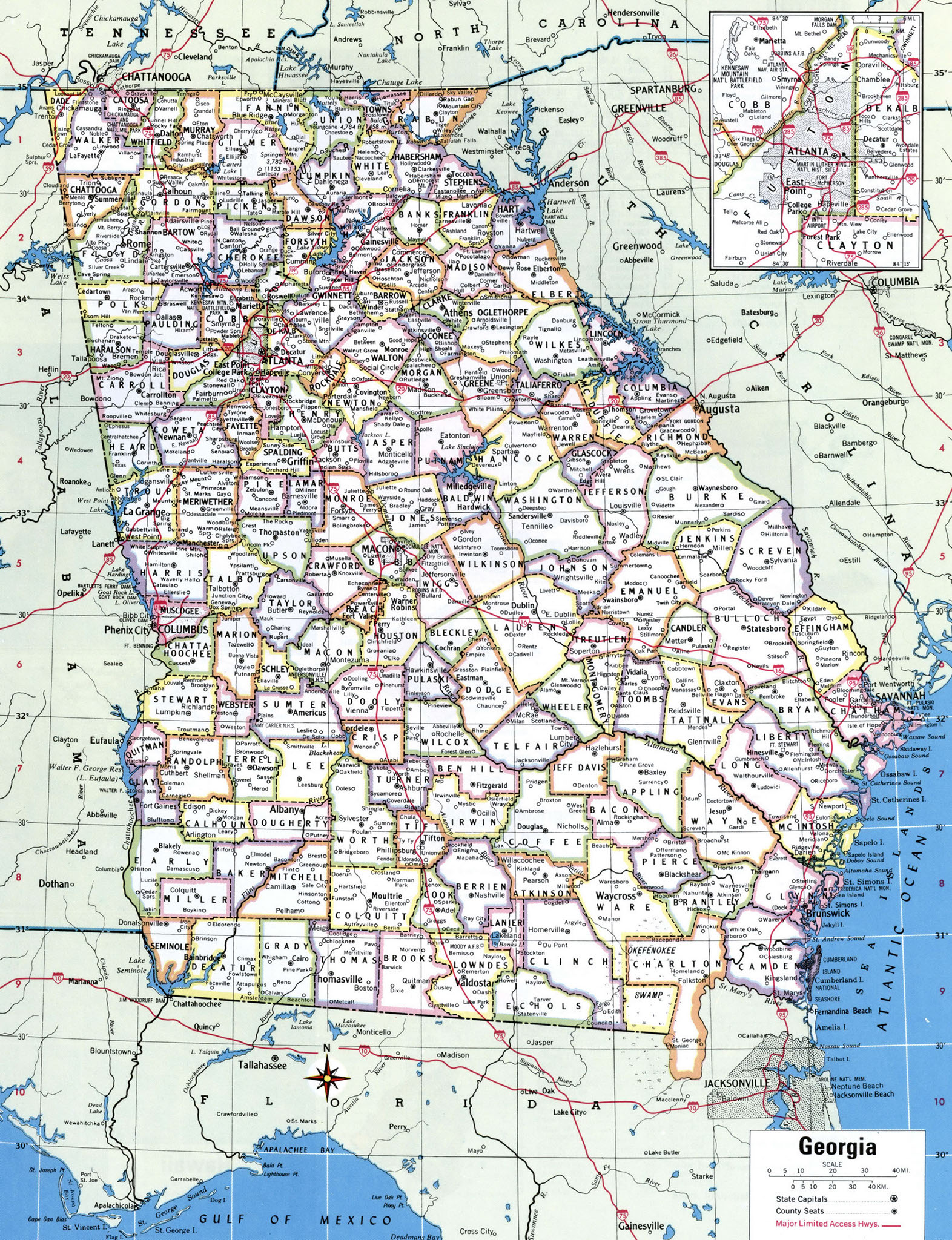 What Are Ga Counties On Map? Easy Lookup