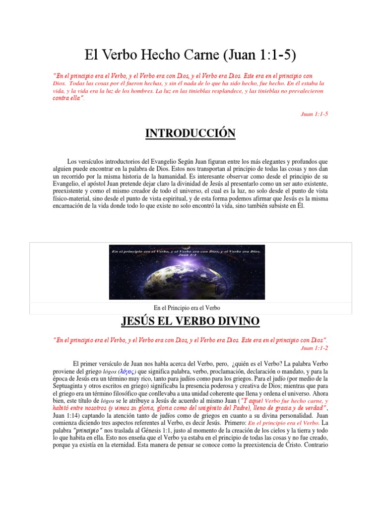 What Is El Verbo Hecho Carne? Unlocking Meaning What Is El Verbo Hecho Carne? Unlocking Meaning